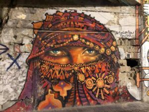 אמנות רחוב שנעלמה עם הריסת בית הנתיבות בנמל יפו